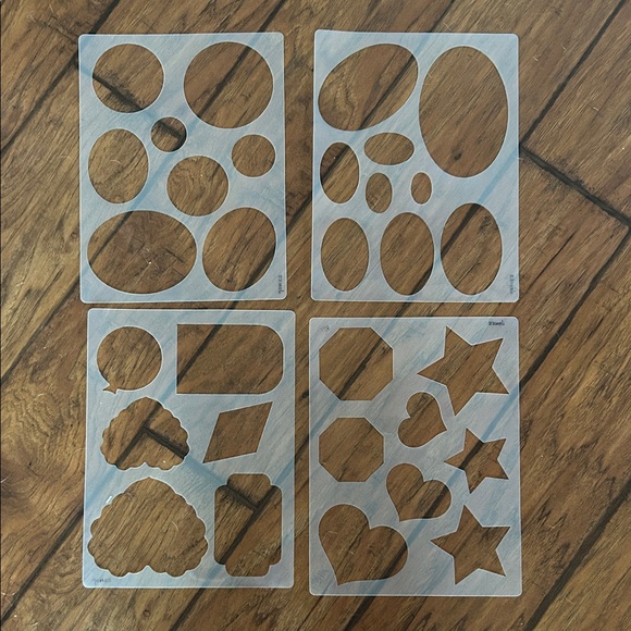 Creative memories scrapbook template circle, ovals, geometric shapes - Picture 1 of 2